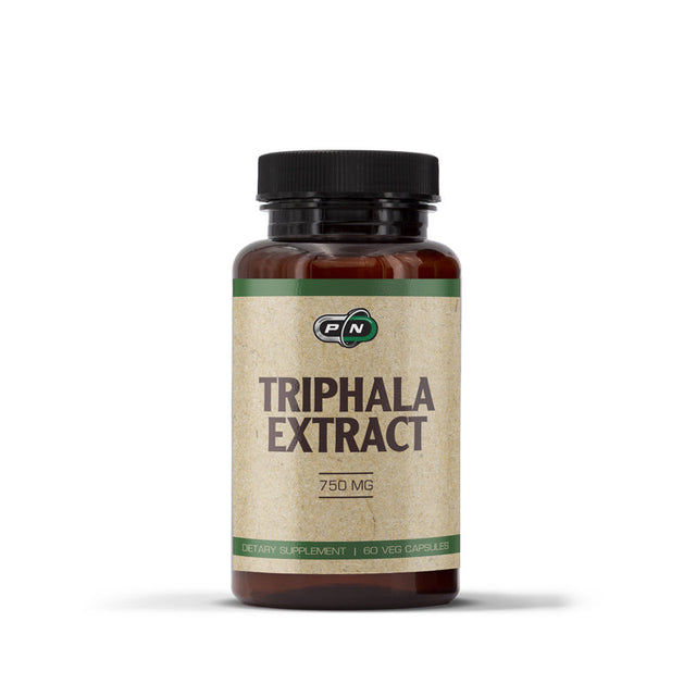 TRIPHALA EXTRACT 750 mg - 60 Veg Capsules  Pure Nutrition - Nutra Best Bulgaria