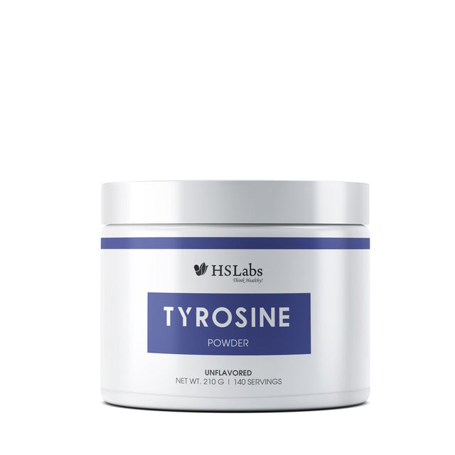 TYROSINE POWDER - UNFLAVORED - 210 g  HS LABS - Nutra Best Bulgaria