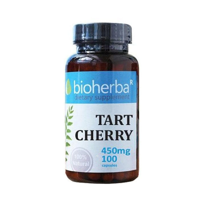 Tart Cherry 450 mg - 100 капсули  Bioherba - Nutra Best Bulgaria