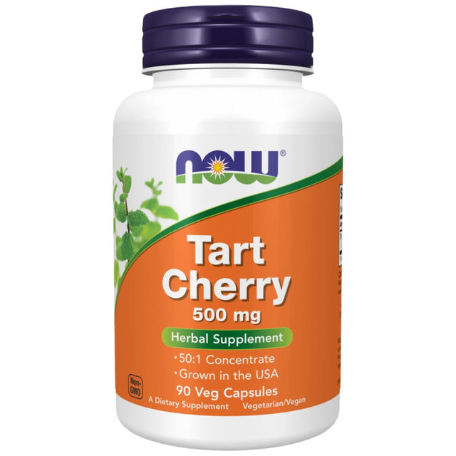 Tart Cherry 500 mg - 90 капсули  NOW Foods - Nutra Best Bulgaria
