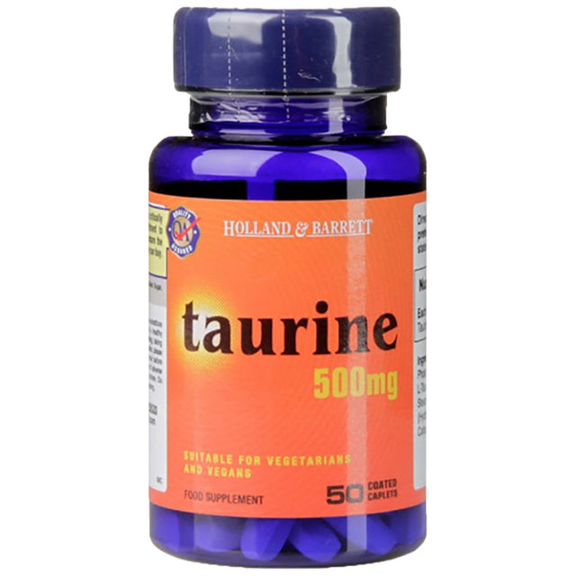Taurine 500 mg - 50 каплети  Holland & Barrett - Nutra Best Bulgaria