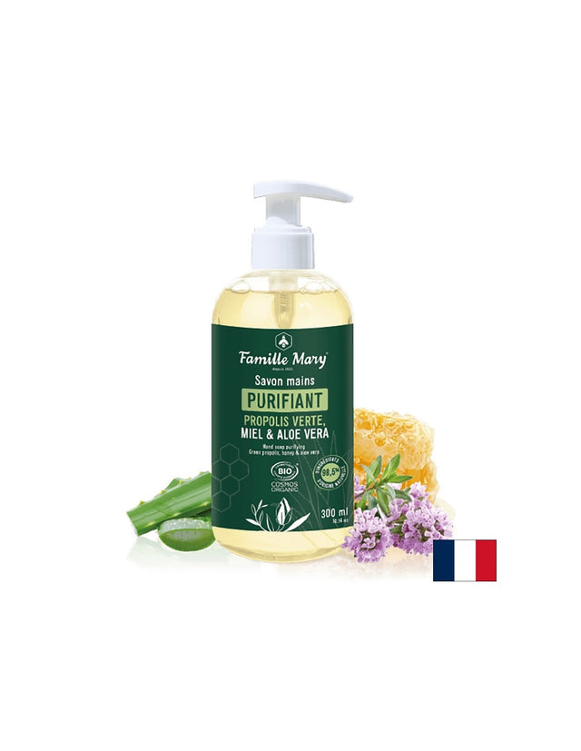 Teчен сапун за ръце със зелен прополис, мед и алое вера, 300 ml  Famille Mary - Nutra Best Bulgaria