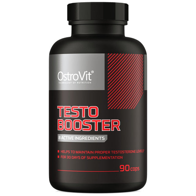 Testo Booster | with Tribulus, Fenugreek, Maca, DAA and Ginseng 90 капсули  OstroVit - Nutra Best Bulgaria