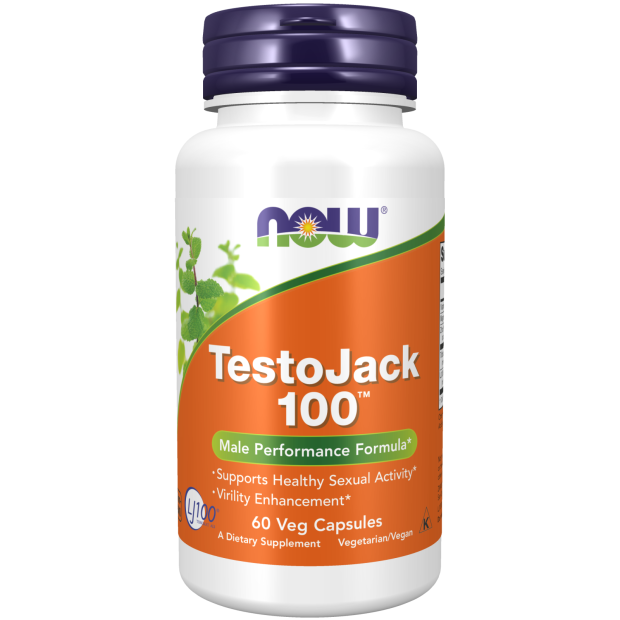Testo JACK 100 - 60 Капсули  NOW Foods - Nutra Best Bulgaria