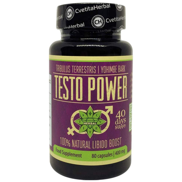 Testo Power 80 капсули  Cvetita Herbal - Nutra Best Bulgaria