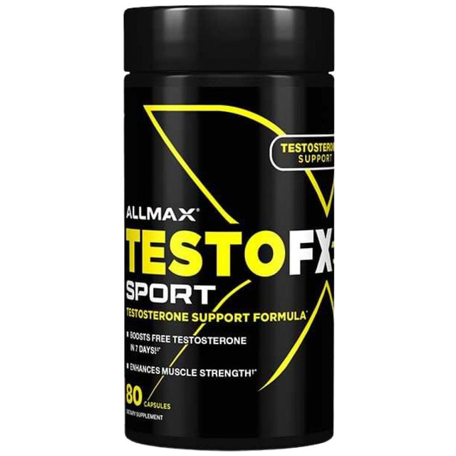 TestoFX Sport | with TribX90 + Fenugreek - 80 капсули  AllMax Nutrition - Nutra Best Bulgaria
