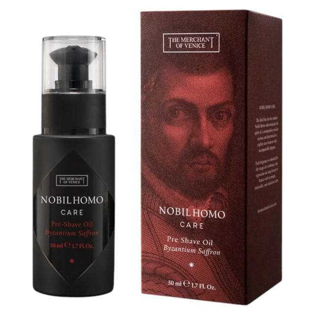 The Merchant Of Venice, Byzantium Saffron, Olive Oil, Moisturizing & Softening, Pre-Shaving Oil, 50 ml  The Merchant Of Venice - Nutra Best Bulgaria