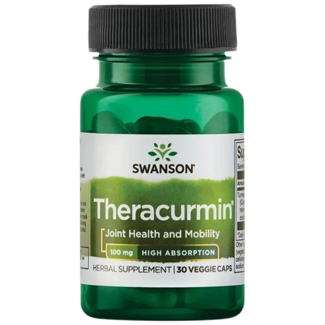 Theracurmin 100mg | High Absorption 30 капсули  Swanson - Nutra Best Bulgaria