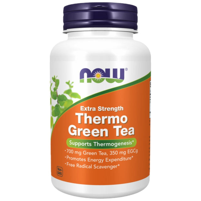 Thermo Green Tea™ | Extra Strength - 90 капсули  NOW Foods - Nutra Best Bulgaria