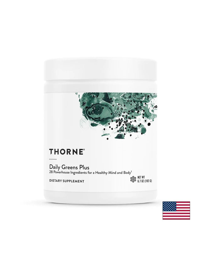 Thorne – Daily Greens Plus – 8 Съставки За Физическа И Психическа Издръжливост – Прах 192 g - Nutra Best
