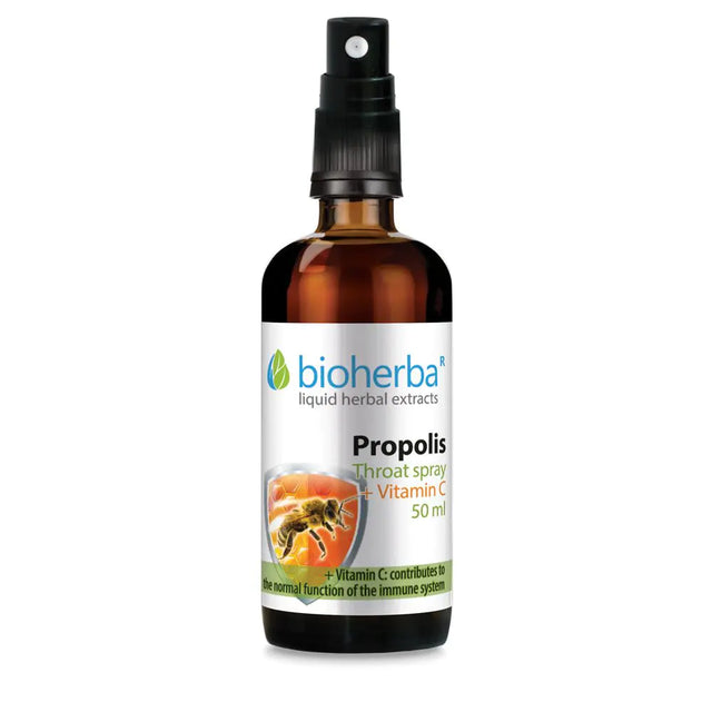 Throat Spray Propolis Shield - 50 мл  Bioherba - Nutra Best Bulgaria