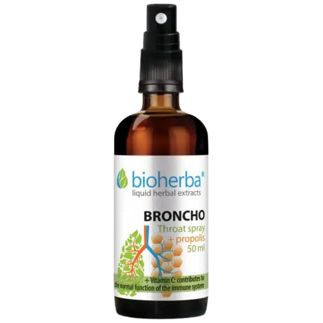 Throat Spray with Propolis - 50 мл  Bioherba - Nutra Best Bulgaria