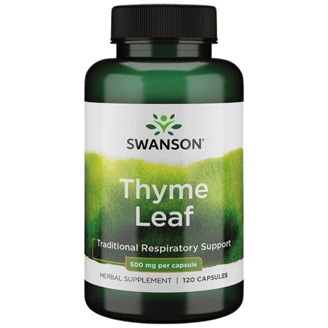 Thyme Leaf 500 mg 120 капсули  Swanson - Nutra Best Bulgaria