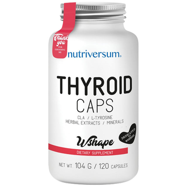 Thyroid Caps | Natural Thyroid Support Formula - 120 капсули  Nutriversum - Nutra Best Bulgaria