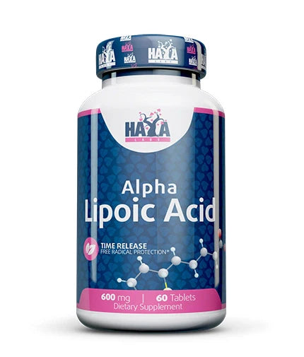 Time Release Alpha Lipoic Acid 600mg. / 60 tabs.  Haya Labs - Nutra Best Bulgaria
