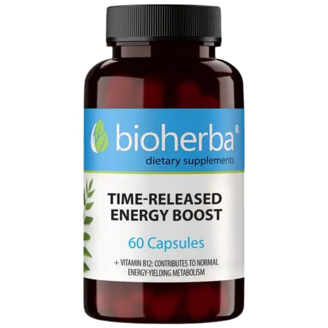 Timed-Release Energy Boost - 60 капсули  Bioherba - Nutra Best Bulgaria
