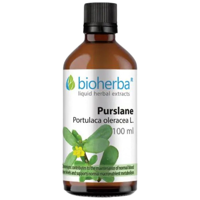 Tincture Portulaca oleracea (purslane) - 100 мл  Bioherba - Nutra Best Bulgaria