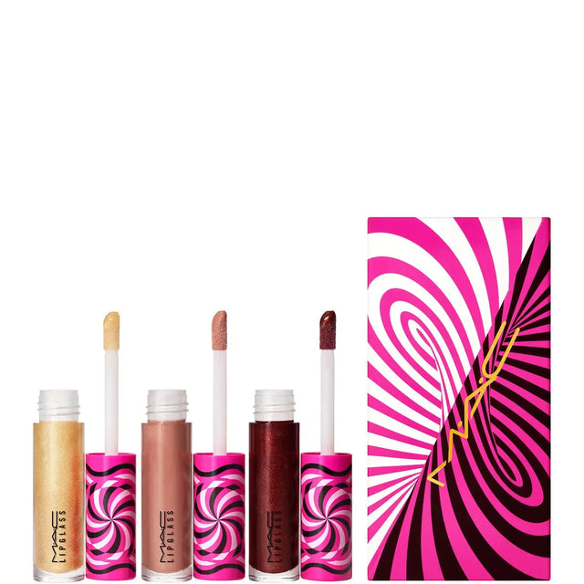 Tiny Tricks Set MAC: Lipglass, Lip Gloss, Optical Delusion, 2.4 g + Lipglass, Lip Gloss, Tiktalk of the Town, 2.4 g + Lipglass, Lip Gloss, Gilty of Trickery, 2.4 g  MAC - Nutra Best Bulgaria