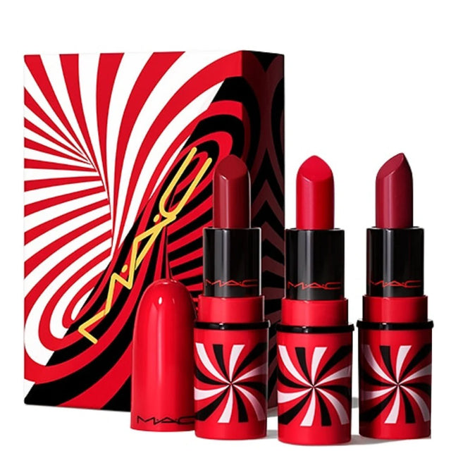 Tiny Tricks Set MAC: Mini, Matte, Cream Lipstick, Awe-Spicious, 1.8 g *Miniature + Mini, Matte, Cream Lipstick, Snappy-Go-Lucky, 1.8 g *Miniature + Mini, Matte, Cream Lipstick, Sleight Of Grand, 1.8 g *Miniature  MAC - Nutra Best Bulgaria