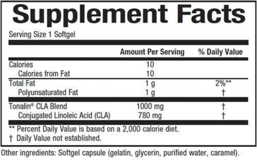 Tonalin CLA 1000 mg 90 Гел капсули  Natural Factors - Nutra Best Bulgaria