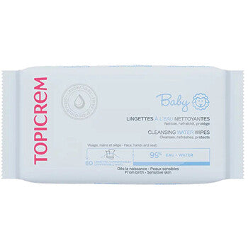 Topicrem - Baby Cleansing Water Wipes ( 60 ks ) - Vlhčené ubrousky pro děti  Topicrem - Nutra Best Bulgaria