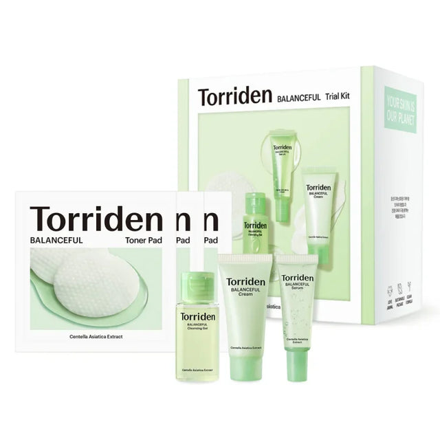 Torriden BALANCEFUL Trial Kit , 30 ml + 10 ml + 20 ml + 2 pcs  Torriden - Nutra Best Bulgaria