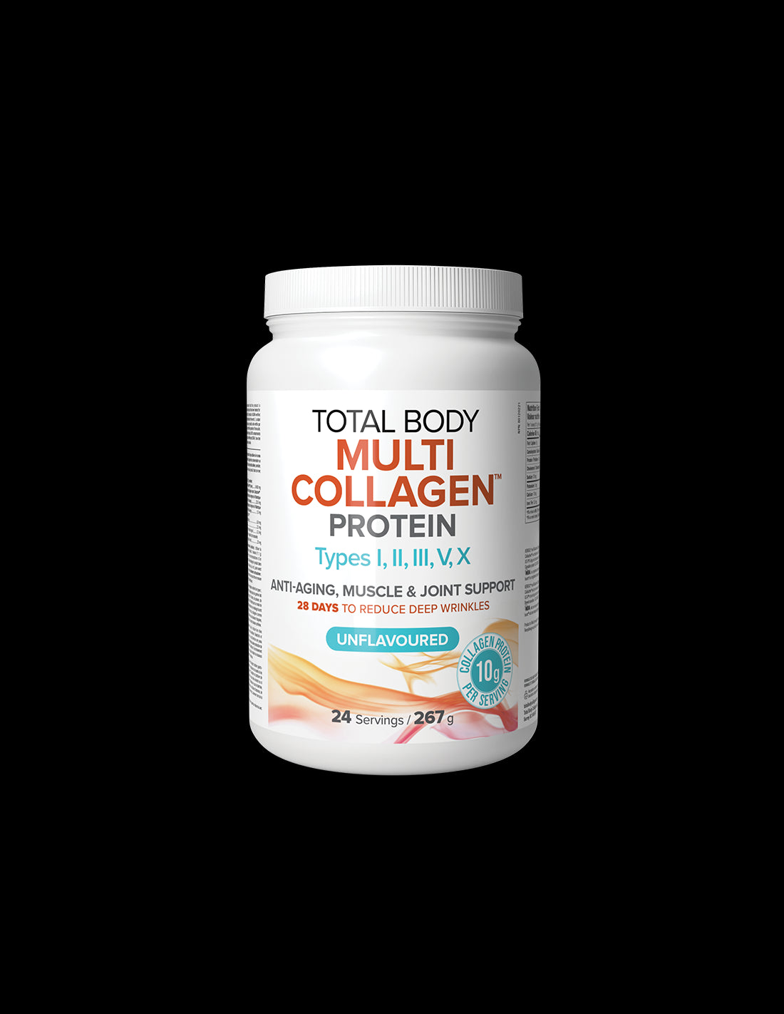 Total Body Multi Collagen Powder | Type I, II, III, V, X - 267 грама  Natural Factors - Nutra Best Bulgaria