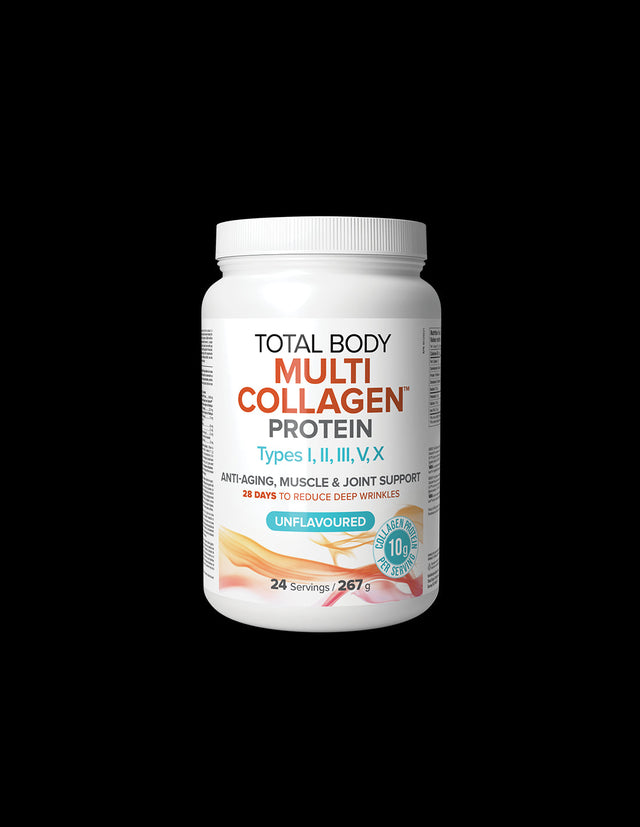 Total Body Multi Collagen Powder | Type I, II, III, V, X - 267 грама  Natural Factors - Nutra Best Bulgaria
