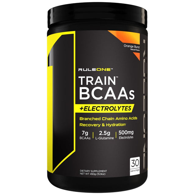 Train BCAAs + Electrolytes | Recovery & Hydration - 450 грама  Rule1 - Nutra Best Bulgaria