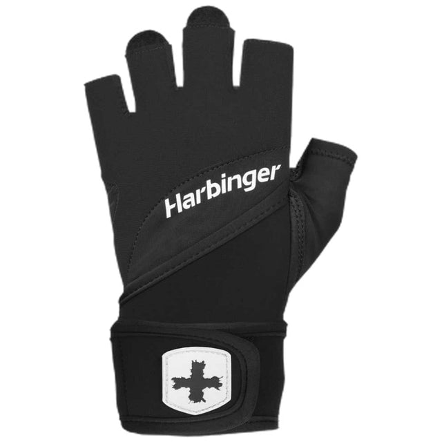 Мъжки Ръкавици Training Grip 2.0 / с накитници - Black  Harbinger - Nutra Best Bulgaria