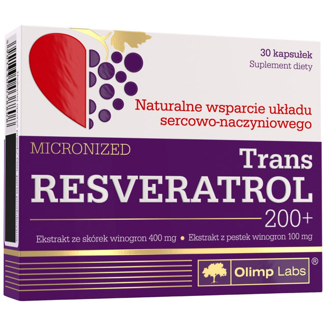 Trans Resveratrol 200+ - 30 капсули  Olimp - Nutra Best Bulgaria