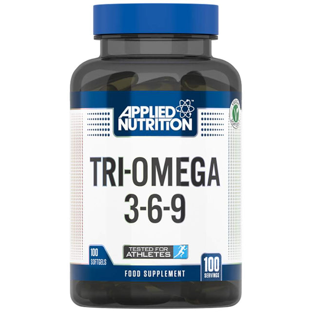 Tri-Omega 3-6-9 - 100 Гел капсули  Applied Nutrition - Nutra Best Bulgaria