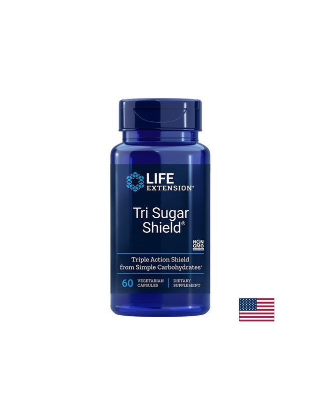 Tri Sugar Shield®/ За контрол на кръвната захар х 60 капсули  Life Extension - Nutra Best Bulgaria