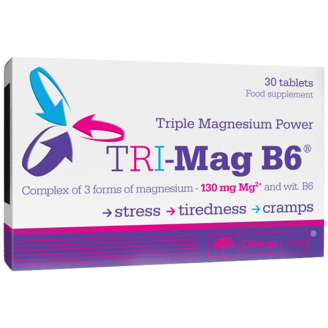 TriI-Mag B6 - 30 Таблетки  Olimp Sport Nutrition - Nutra Best Bulgaria