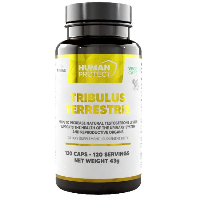Tribulus Terrestris 204 mg | with 98% Saponins - 120 капсули  Human Protect - Nutra Best Bulgaria