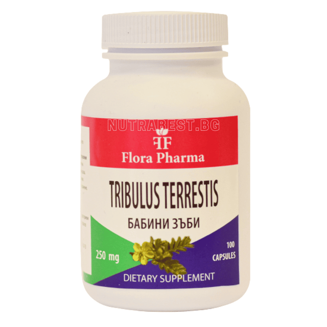 Tribulus Terrestris 750 мг (Бабини зъби) /100 капсули, 33 дози/ FLORA FARMA  Флора Фарма - Nutra Best Bulgaria