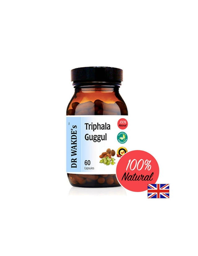Трифала Гугул (Triphala Guggul) - При висок холестерол, затлъстяване и хемороиди, 60 капсули  DR WAKDE’s - Nutra Best Bulgaria