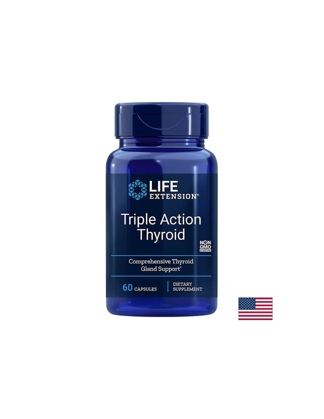 Triple Action Thyroid/ Тироидна подкрепа х 60 капсули  Life Extension - Nutra Best Bulgaria