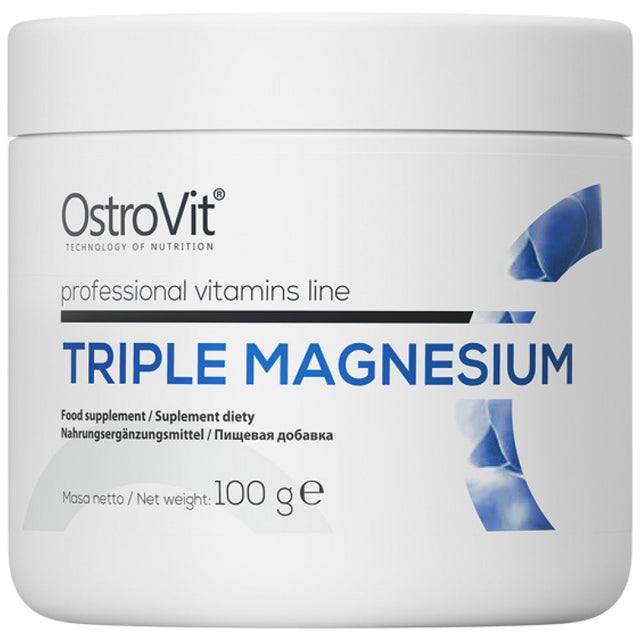 Triple Magnesium Powder 100 грама  OstroVit - Nutra Best Bulgaria