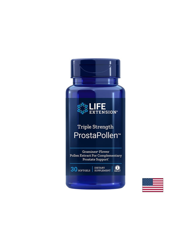 Triple Strength ProstaPollen™/ Грижа за простатата х 30 софтгел капсули  Life Extension - Nutra Best Bulgaria