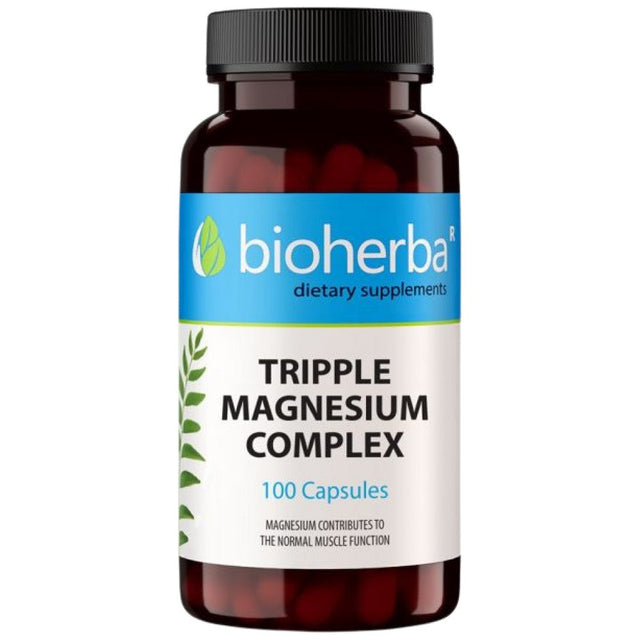 Tripple Magnesium Complex - 100 капсули  Bioherba - Nutra Best Bulgaria