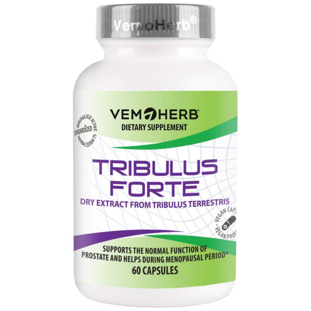 Tristam | Bulgarian Tribulus with 50% Furostanol Saponins 200 mg - 60 капсули  VemoHerb - Nutra Best Bulgaria