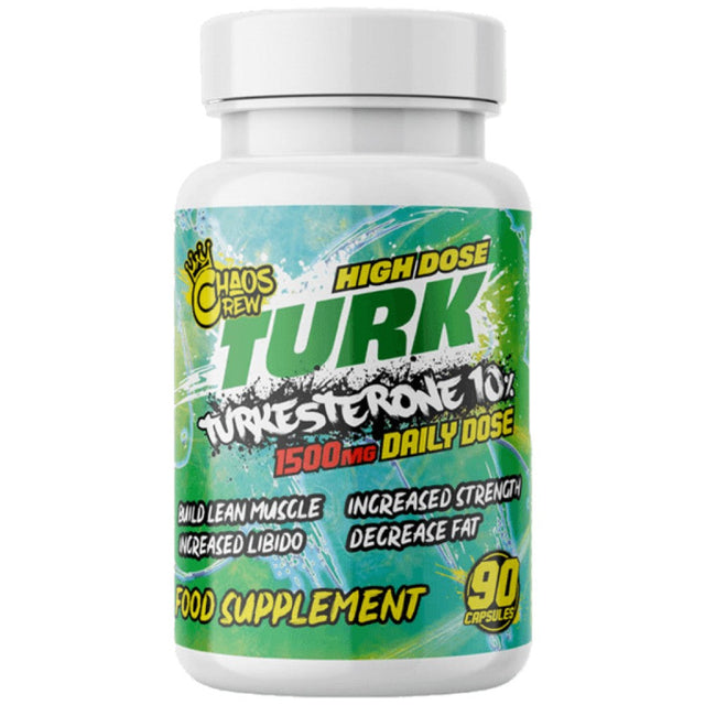 Turk 1500 mg | Turkesterone Extract 10% - 90 капсули  Chaos Crew - Nutra Best Bulgaria