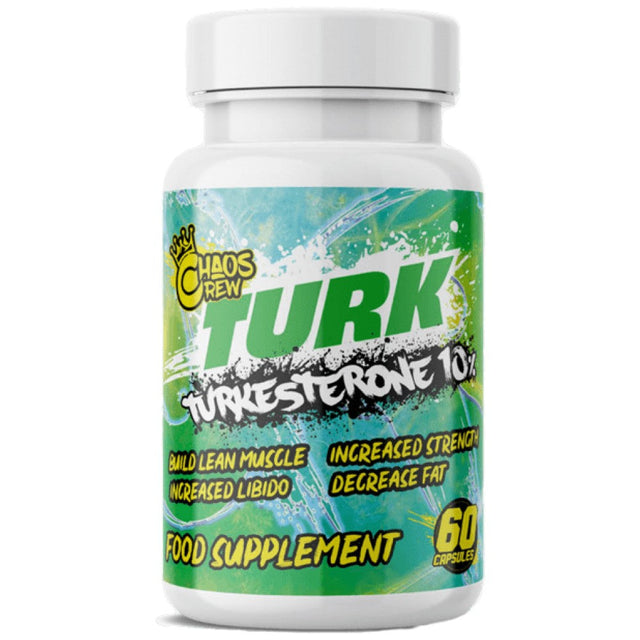 Turk 500 mg | Turkesterone Extract 10% - 60 капсули  Chaos Crew - Nutra Best Bulgaria