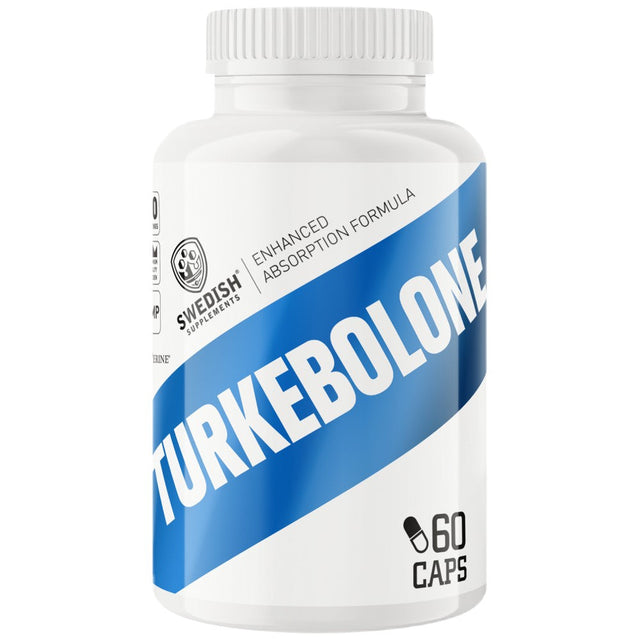 Turkebolone | Turkesterone 500 mg with BioPerine® - 60 капсули  Swedish Supplements - Nutra Best Bulgaria