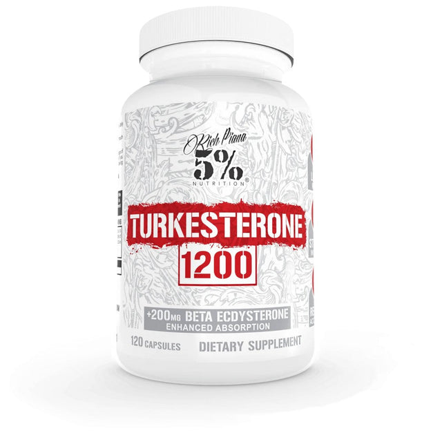 Turkesterone 1200 | with Beta-Ecdysterone & AstraGin - 120 капсули  Rich Piana 5% Nutrition - Nutra Best Bulgaria