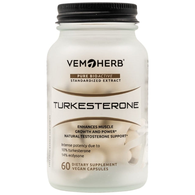 Turkesterone - 60 капсули  VemoHerb - Nutra Best Bulgaria