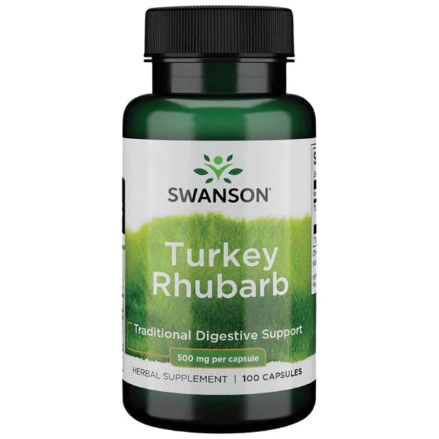 Turkey Rhubarb 500 mg 100 капсули  Swanson - Nutra Best Bulgaria