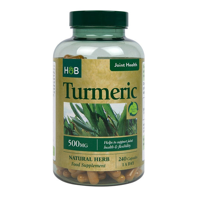 Куркума (Turmeric) 500мг 240 капсули, H&B  Holland & Barrett - Nutra Best Bulgaria