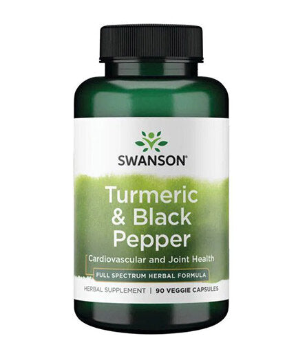 Turmeric & Black Pepper - 90 капсули  Swanson - Nutra Best Bulgaria